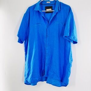 Bruno Linen Shirt bottom down two pockets